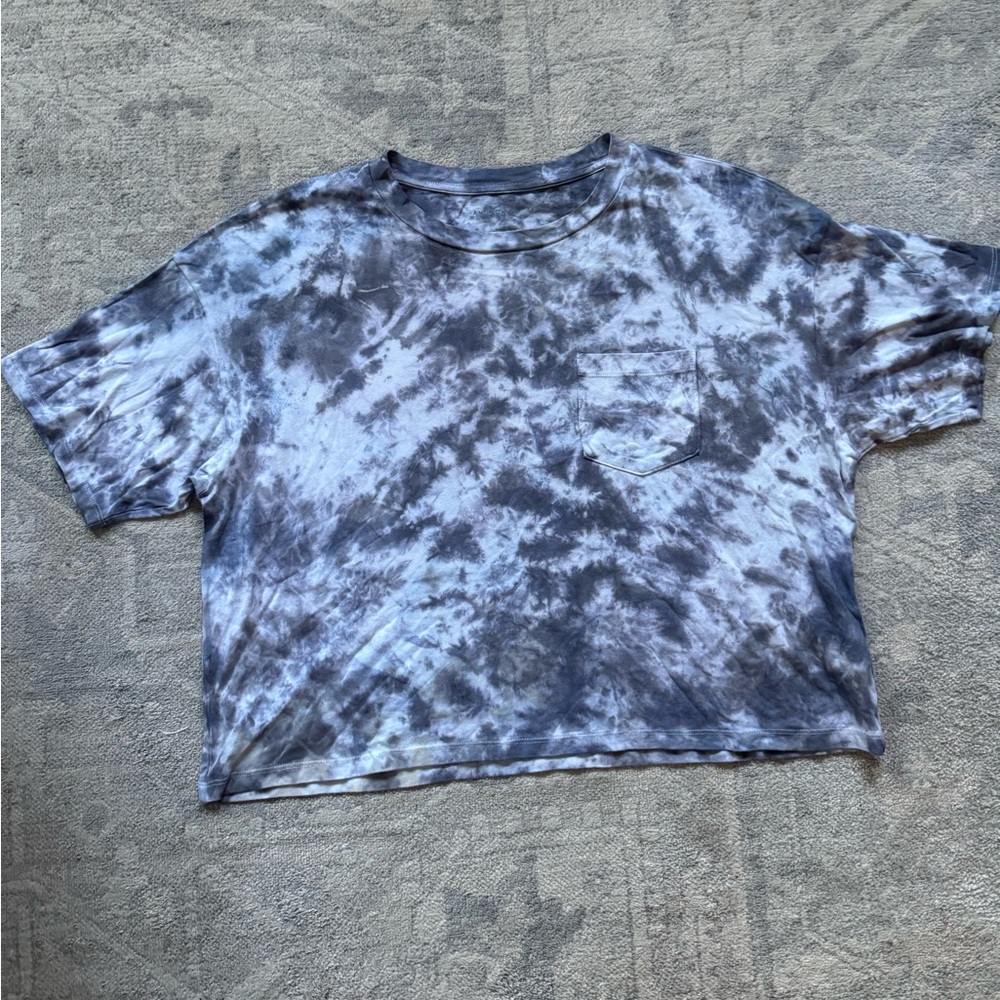 Custom Tie-Dyed Boxy Crop Top T-Shirt